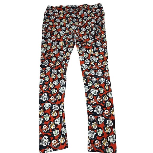 LuLaRoe Halloween TC2 Leggings With Dracula-Themed Print - Picture 2 of 5